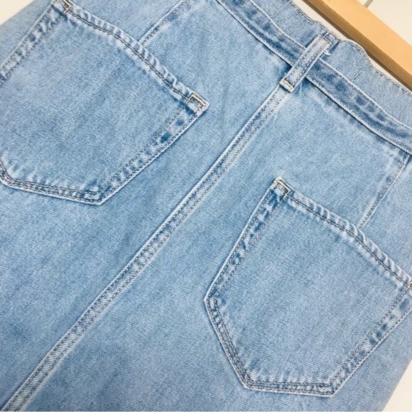 HOLLISTER Ultra High Rise Tie Waist Denim Skirt Size 28 - Picture 11 of 12